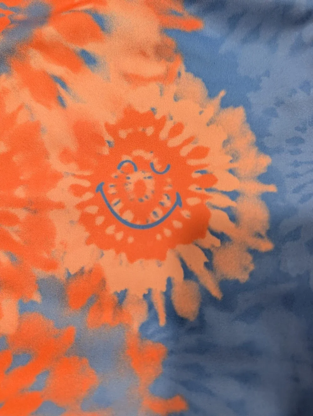 SMILEY WORLD x GK Elite Gymnastics Dance Leotard Medium Tie Dye TieDye HAPPY SUN